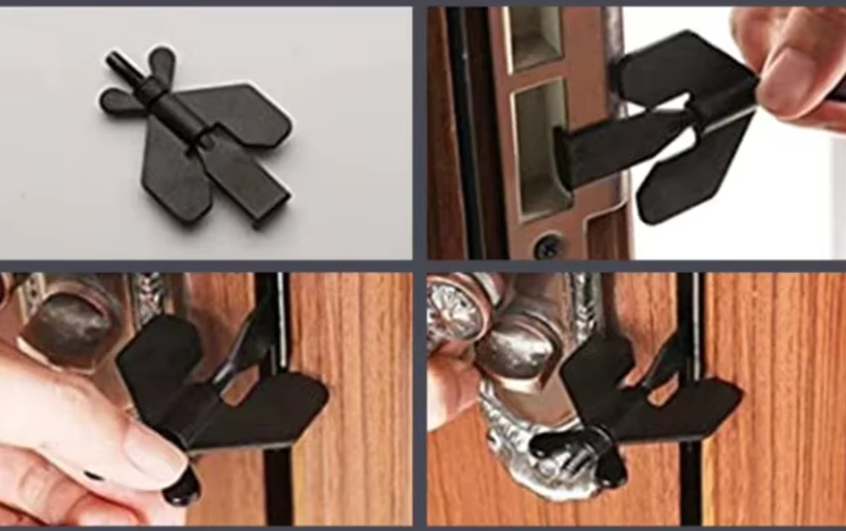 Versatile Portable Door Lock: Travel Security, Privacy Lock, & Anti-Theft Door Stopper**